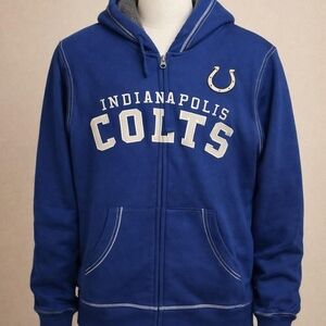 Indianapolis Colts Royal Blue Zip-Up Lined Sweatshirt Jacket